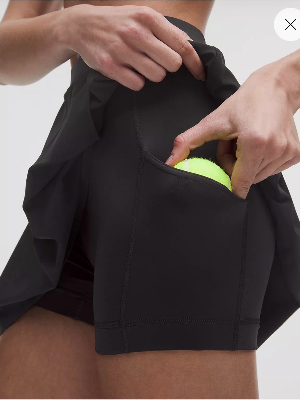 Lululemon Angled Pleat High Rise Tennis Skirt